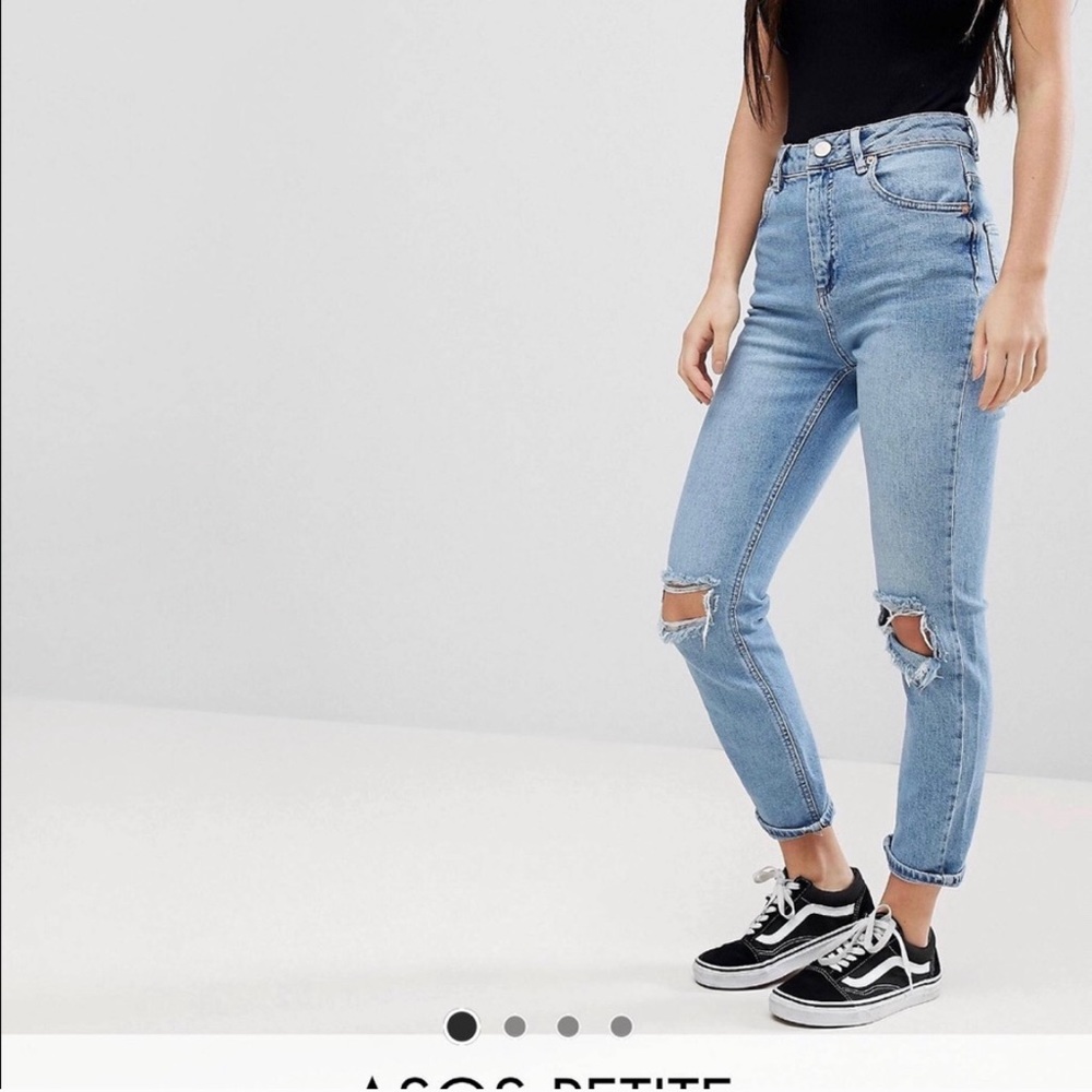 ASOS Petite Fairleigh Slim High waisted Jeans